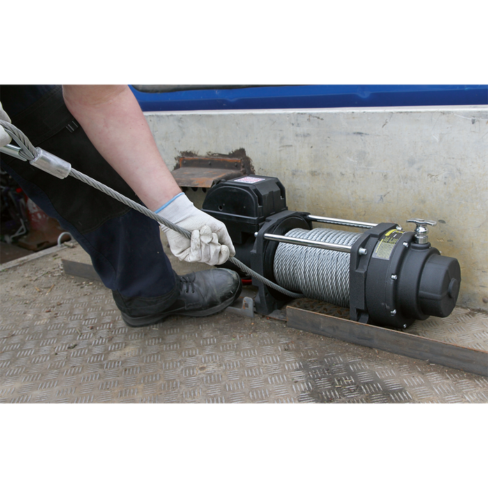 Premier Industrial Recovery Winch 8180kg (18000lb) Line Pull 12V | RW8180