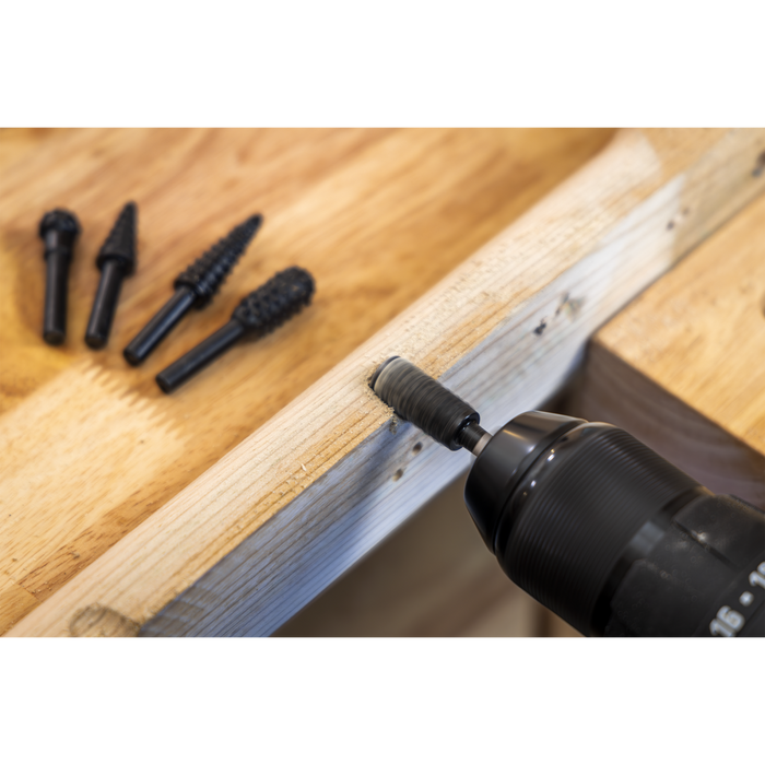 Rotary Burr Rasp Drill Bit Set 5pc | RWBS5