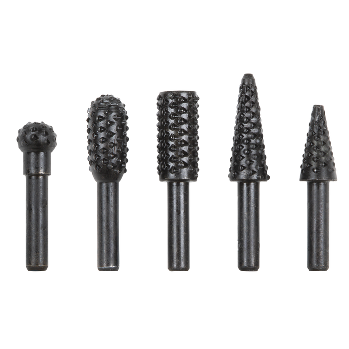 Rotary Burr Rasp Drill Bit Set 5pc | RWBS5