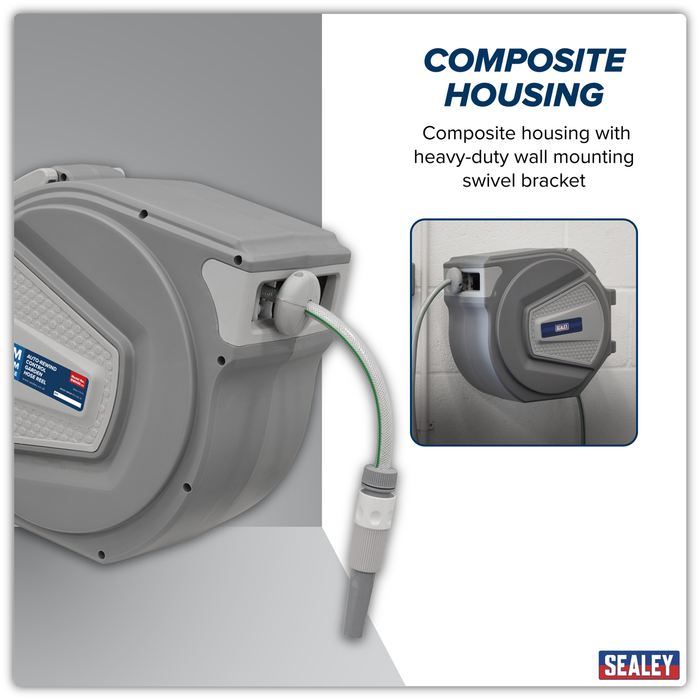 Auto-Rewind Control Garden Hose Reel 30m | RWH30