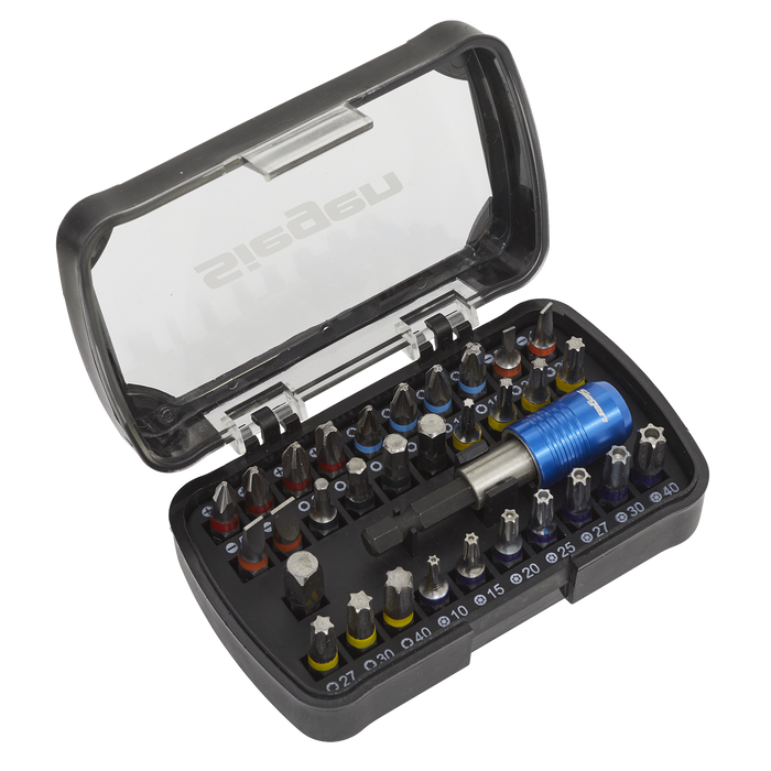 Siegen Colour-Coded Power Tool Bit Set 32pc | S01035