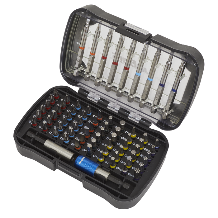 Siegen Colour-Coded Power Tool Bit Set 71pc | S01038