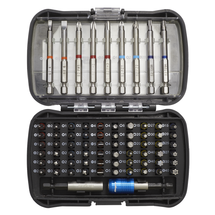 Siegen Colour-Coded Power Tool Bit Set 71pc | S01038