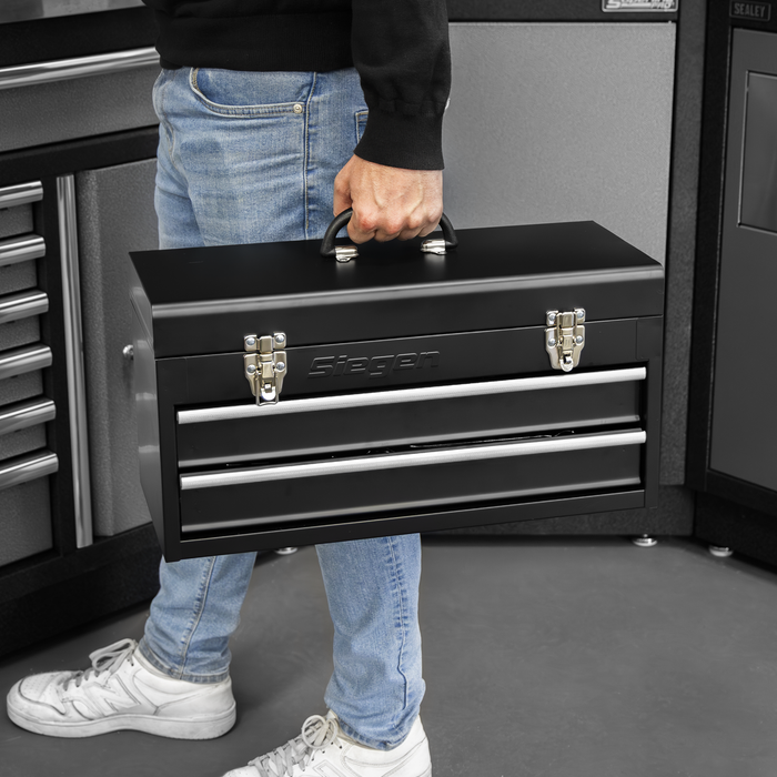 Siegen Portable Tool Chest 2 Drawer with Tool Kit 90pc | S01055