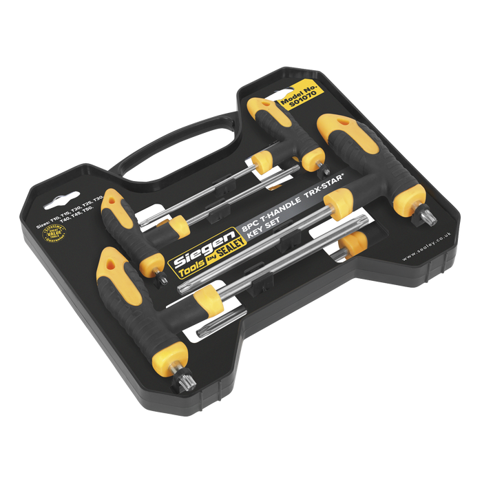 Siegen T-Handle TRX-Star* Key Set 8pc | S01070