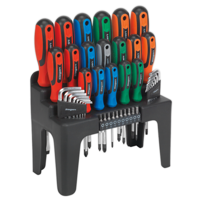 Siegen Screwdriver, Hex Key & Bit Set 44pc | S01090