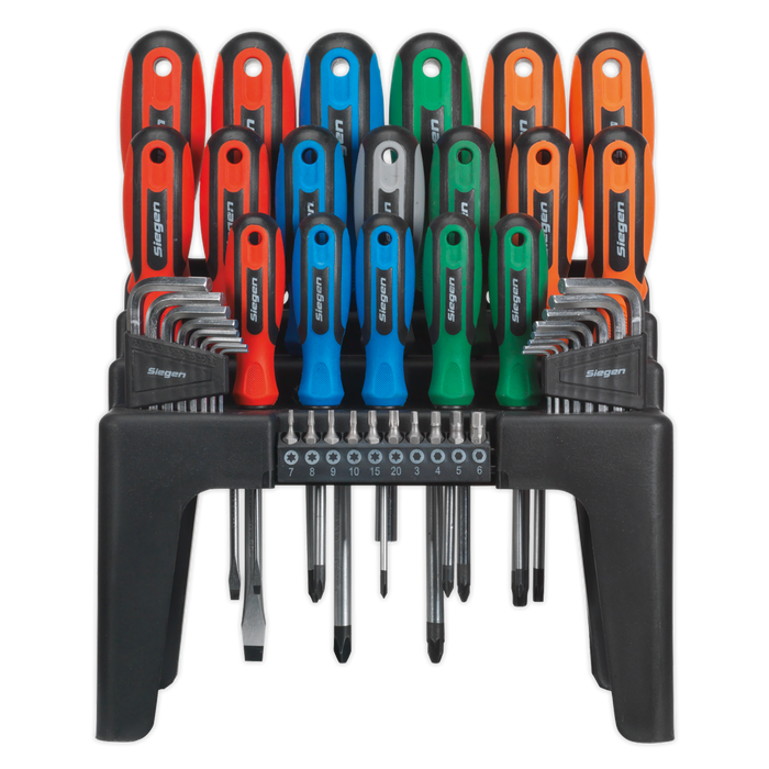 Siegen Screwdriver, Hex Key & Bit Set 44pc | S01090
