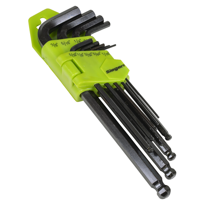 Siegen Imperial Long Ball-End Hex Key Set 9pc | S01098