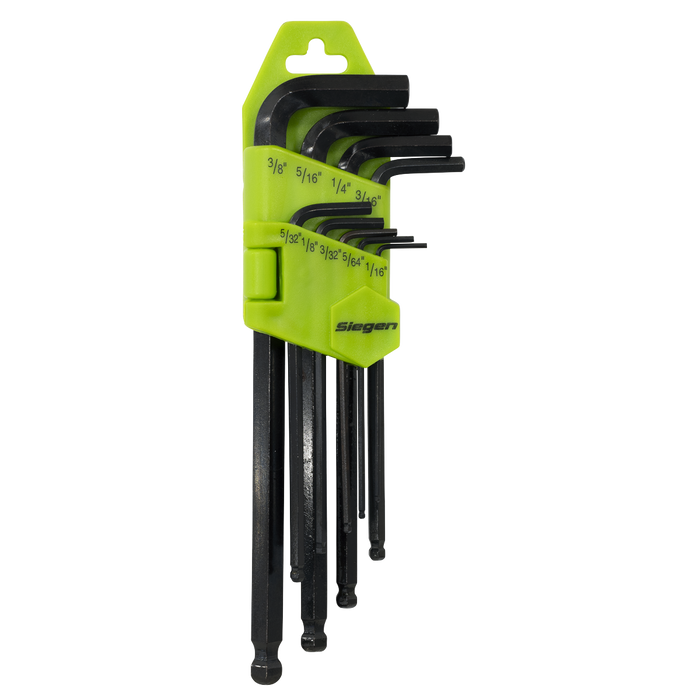 Siegen Imperial Long Ball-End Hex Key Set 9pc | S01098