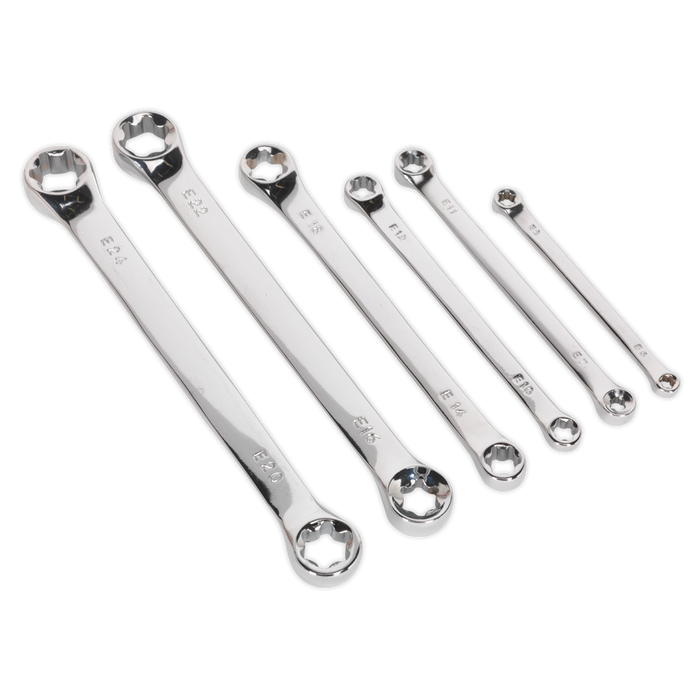 Siegen TRX-Star* Double End Spanner Set 6pc | S01107