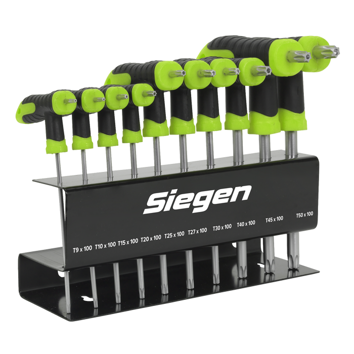 Siegen T-Handle TRX-Star* Key Set 10pc | S01151