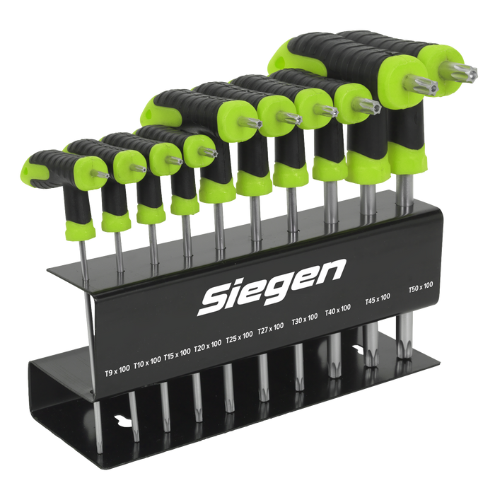 Siegen T-Handle TRX-Star* Key Set 10pc | S01151