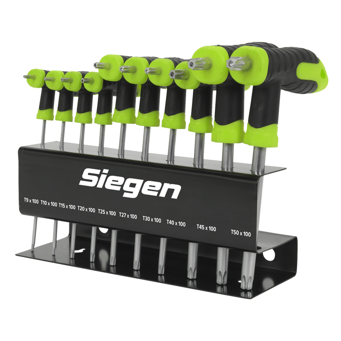 Siegen T-Handle TRX-Star* Key Set 10pc | S01151