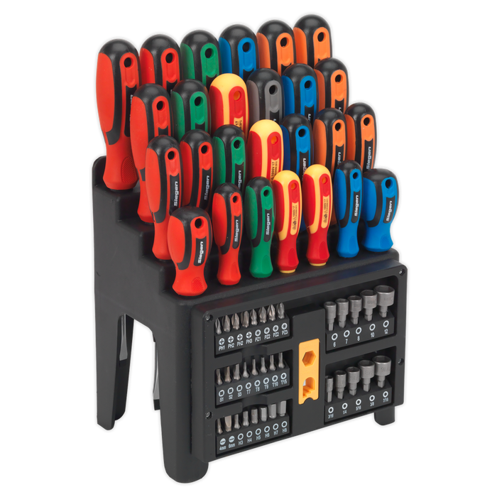 Siegen Screwdriver, Bit & Nut Driver Set 61pc | S01152