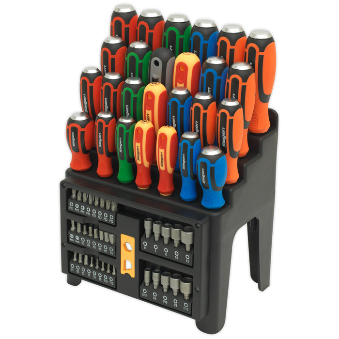 Siegen Hammer-Thru Screwdriver, Bit & Nut Driver Set 61pc | S01153