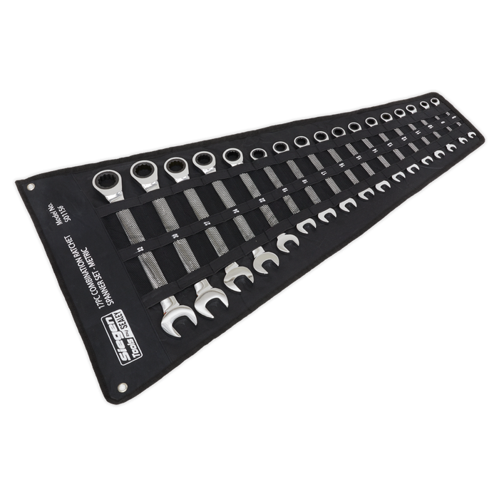 Siegen Combination Ratchet Spanner Set 17pc | S01156