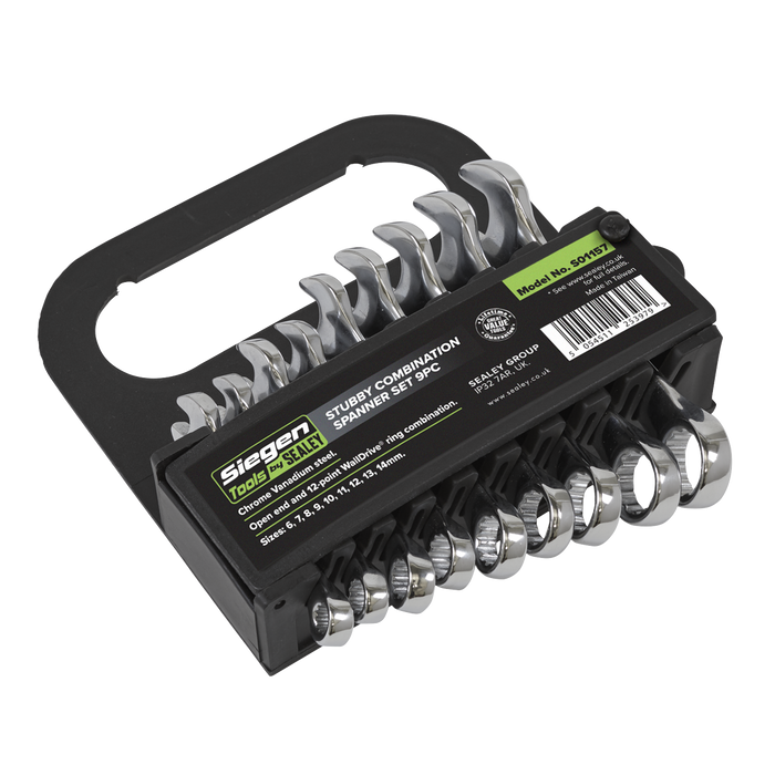 Siegen Stubby Combination Spanner Set 9pc | S01157