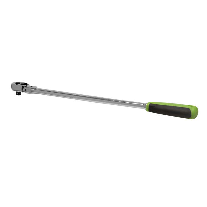 Siegen Extra-Long Flexi-Head Ratchet Wrench with Flip Reverse 3/8"Sq Drive | S01208
