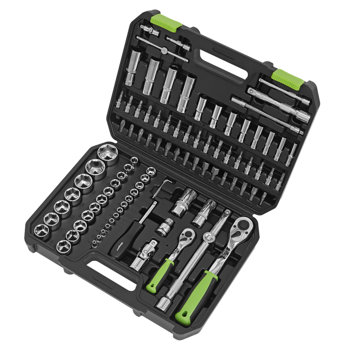 Siegen Socket Set 1/4" & 1/2"Sq Drive 94pc | S01210