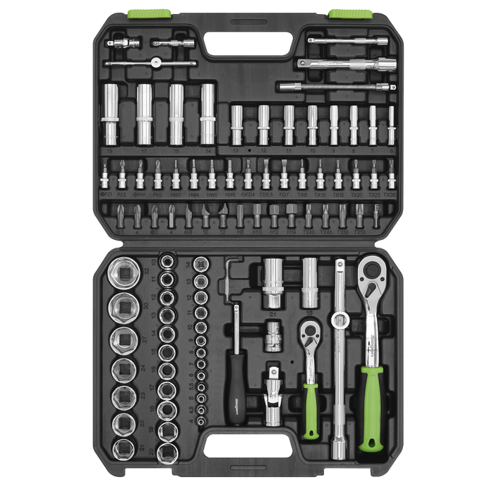 Siegen Socket Set 1/4" & 1/2"Sq Drive 94pc | S01210