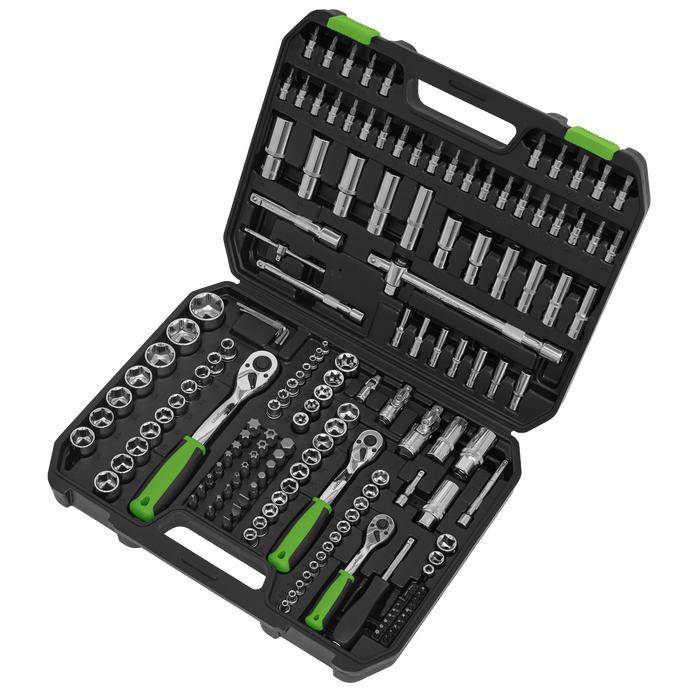 Siegen Socket Set 1/4", 3/8" & 1/2"Sq Drive 171pc | S01211