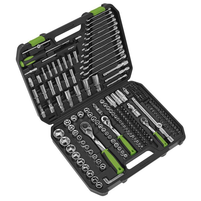 Siegen Socket Set 1/4", 3/8" & 1/2"Sq Drive 219pc | S01212