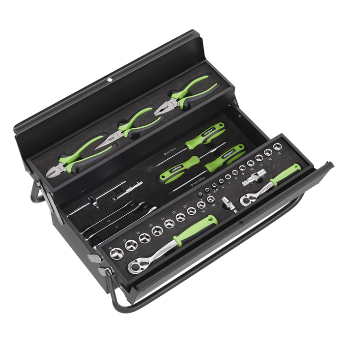 Siegen Cantilever Toolbox with Tool Kit 70pc | S01215