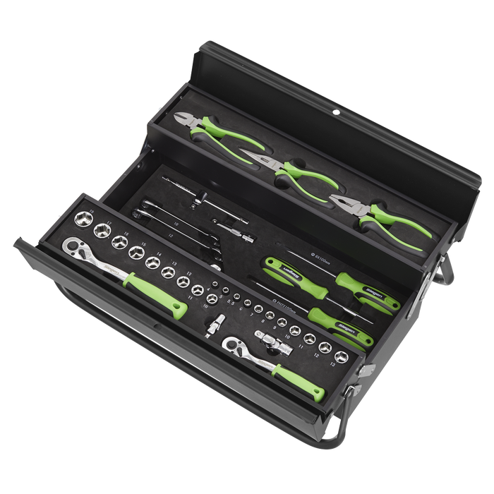 Siegen Cantilever Toolbox with Tool Kit 70pc | S01215