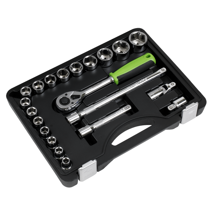 Siegen Socket Set 1/2"Sq Drive 21pc | S01237