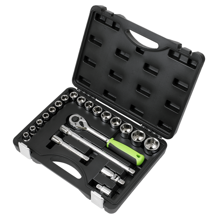 Siegen Socket Set 1/2"Sq Drive 21pc | S01237