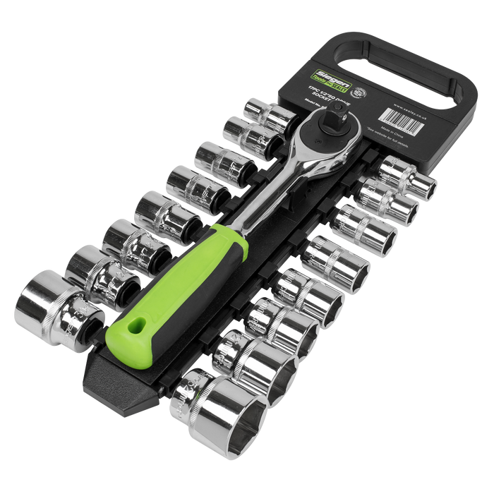 Siegen Socket Set 1/2"Sq Drive 17pc | S01245