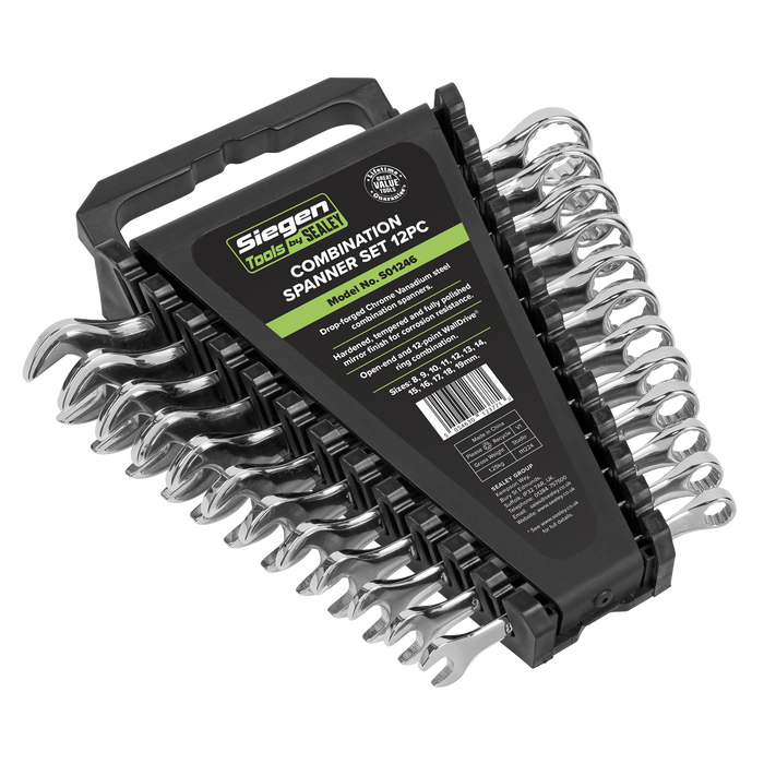 Siegen Combination Spanner Set 12pc | S01246