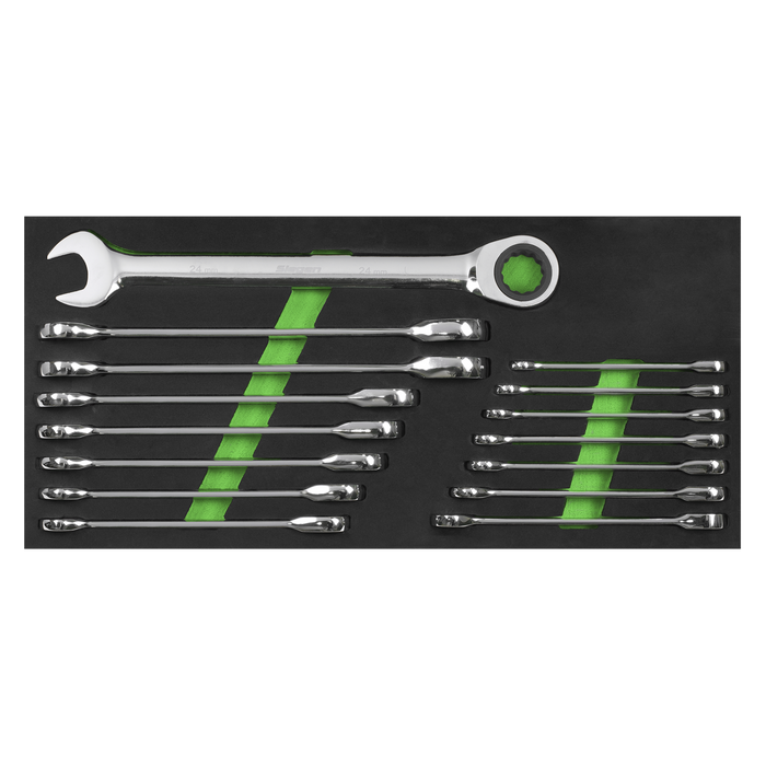 Siegen Combination Ratchet Spanner Set 15pc | S01247