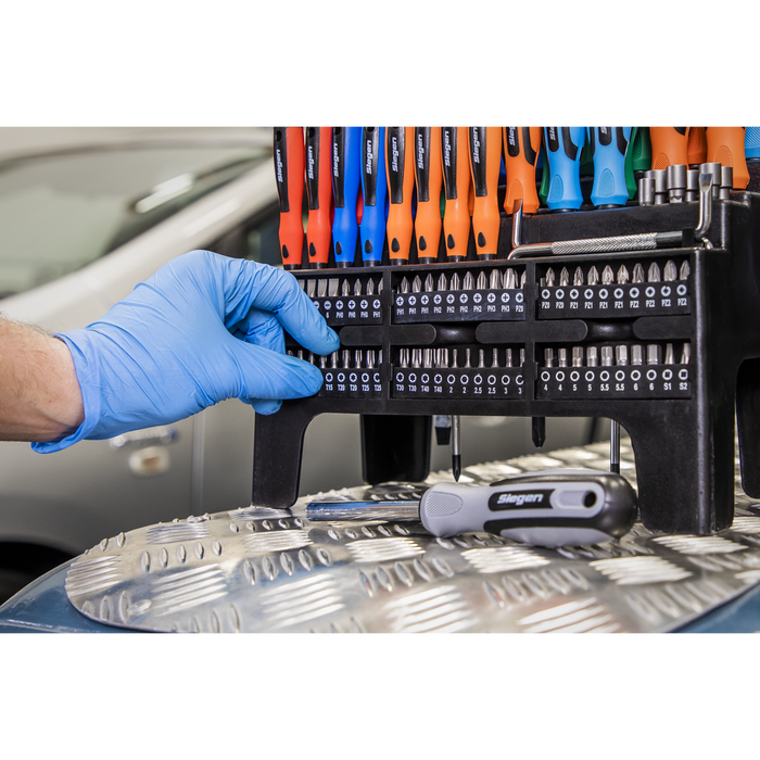 Siegen Screwdriver, Bit & Nut Driver Set 100pc | S01248