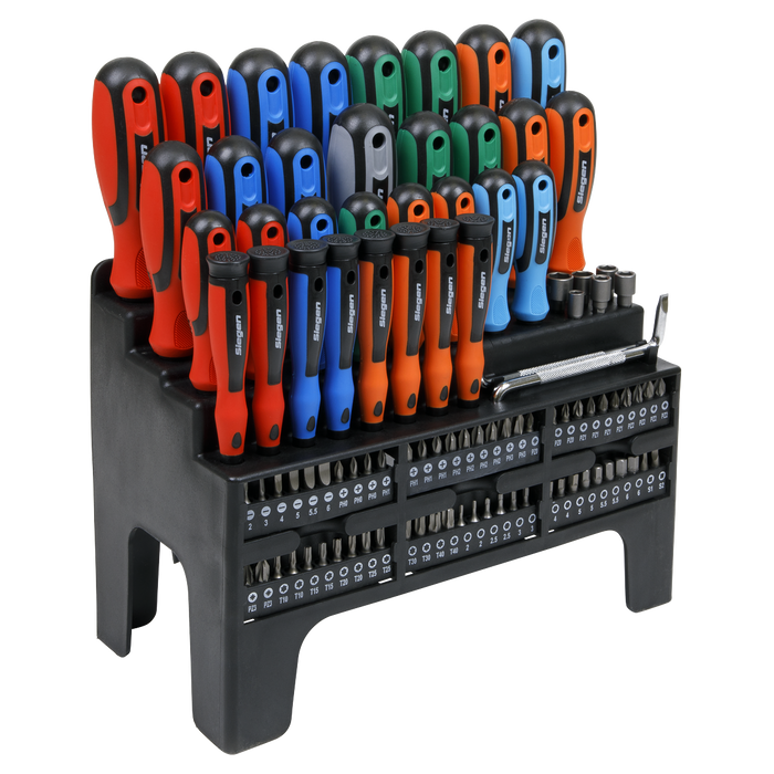 Siegen Screwdriver, Bit & Nut Driver Set 100pc | S01248