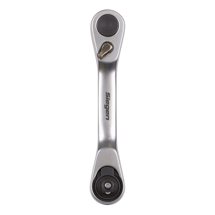 Siegen Micro Ratchet Bit Driver & Wrench 1/4"Hex x 1/4"Sq Drive | S01251
