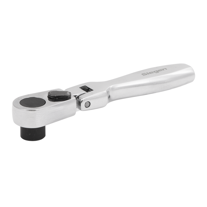 Siegen Micro Flexi-Head Ratchet Bit Driver 1/4"Hex | S01253