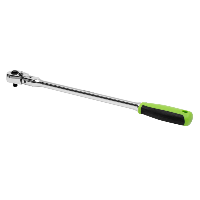 Siegen Extra-Long Flexi-Head Ratchet Wrench with Flip Reverse 1/4"Sq Drive | S01257