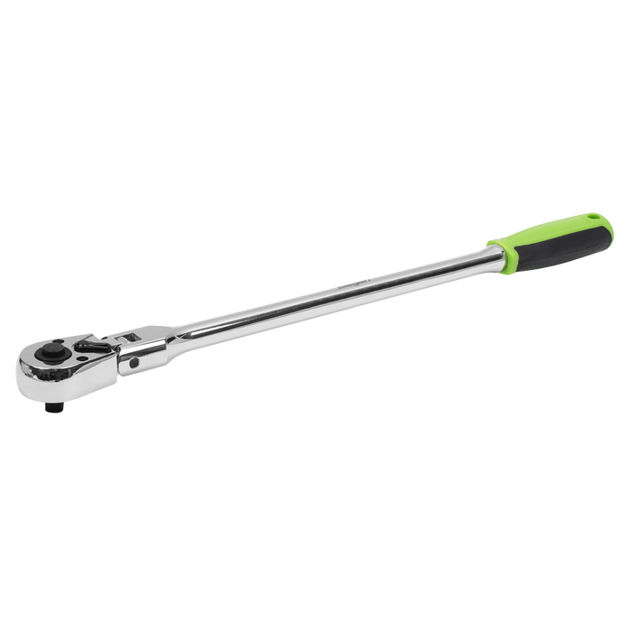 Siegen Extra-Long Flexi-Head Ratchet Wrench with Flip Reverse 1/4"Sq Drive | S01257
