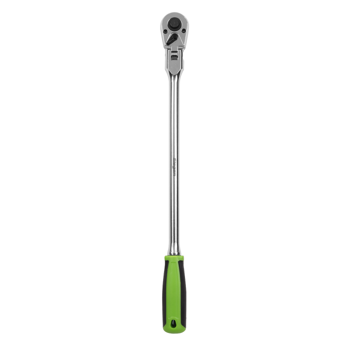 Siegen Extra-Long Flexi-Head Ratchet Wrench with Flip Reverse 1/4"Sq Drive | S01257
