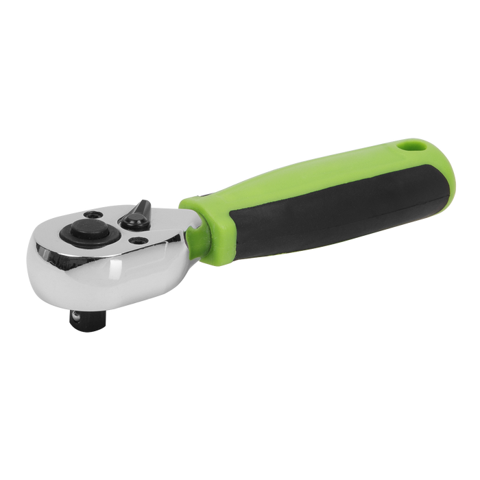 Siegen Stubby Ratchet Wrench with Flip Reverse 1/4"Sq Drive | S01258