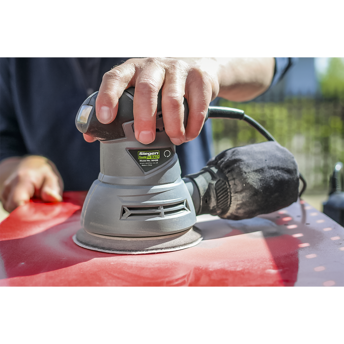 Siegen 125mm Random Orbital Palm Sander 240W/230V | S0125