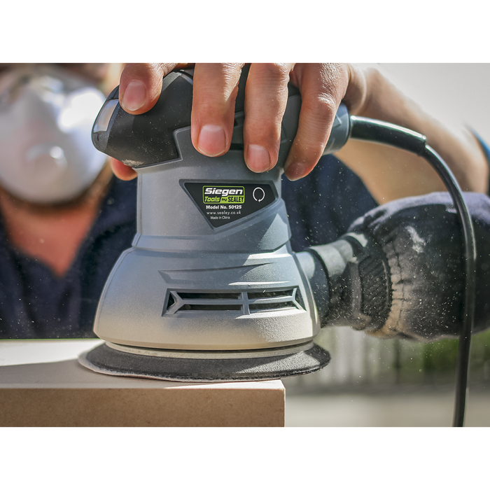 Siegen 125mm Random Orbital Palm Sander 240W/230V | S0125