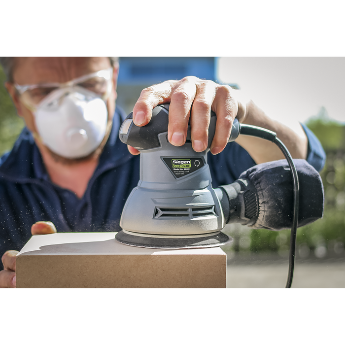 Siegen 125mm Random Orbital Palm Sander 240W/230V | S0125