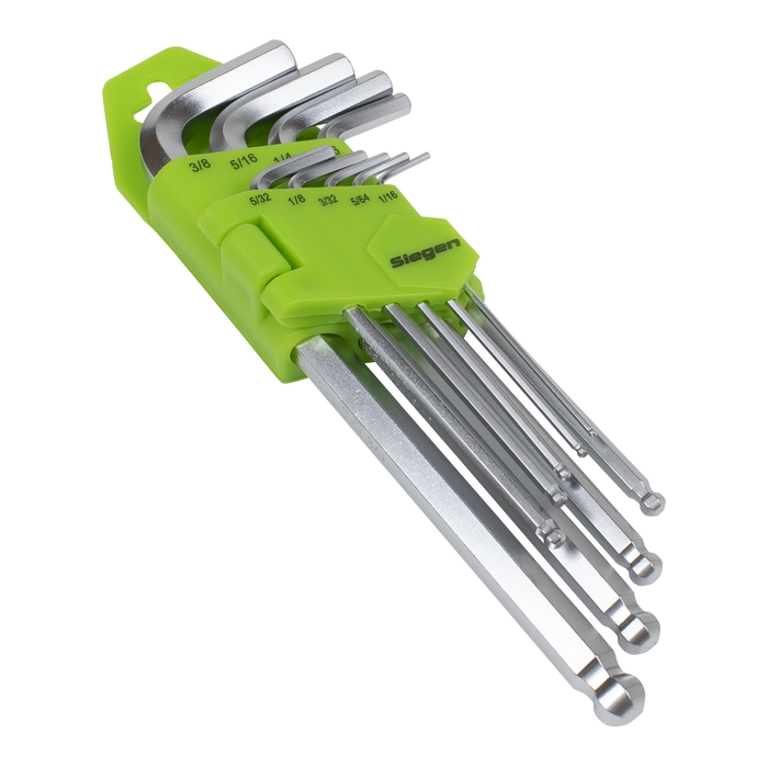 Siegen Imperial Long Ball-End Hex Key Set 9pc | S01261