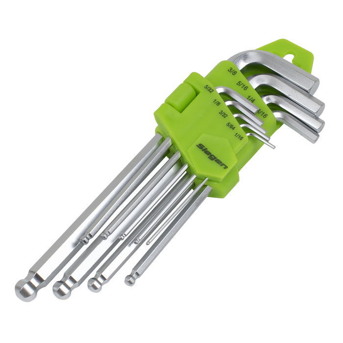 Siegen Imperial Long Ball-End Hex Key Set 9pc | S01261