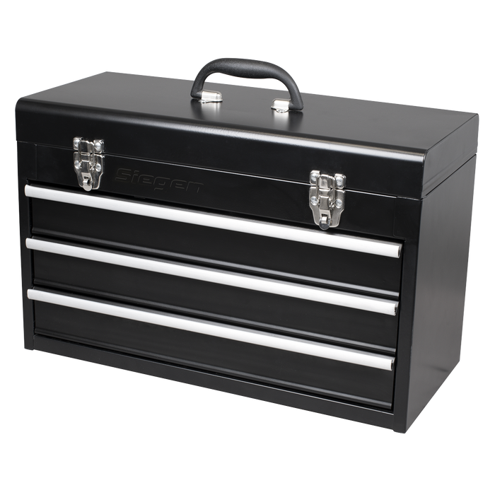 Siegen Portable Tool Chest 3 Drawer with 98pc Tool Kit | S01266