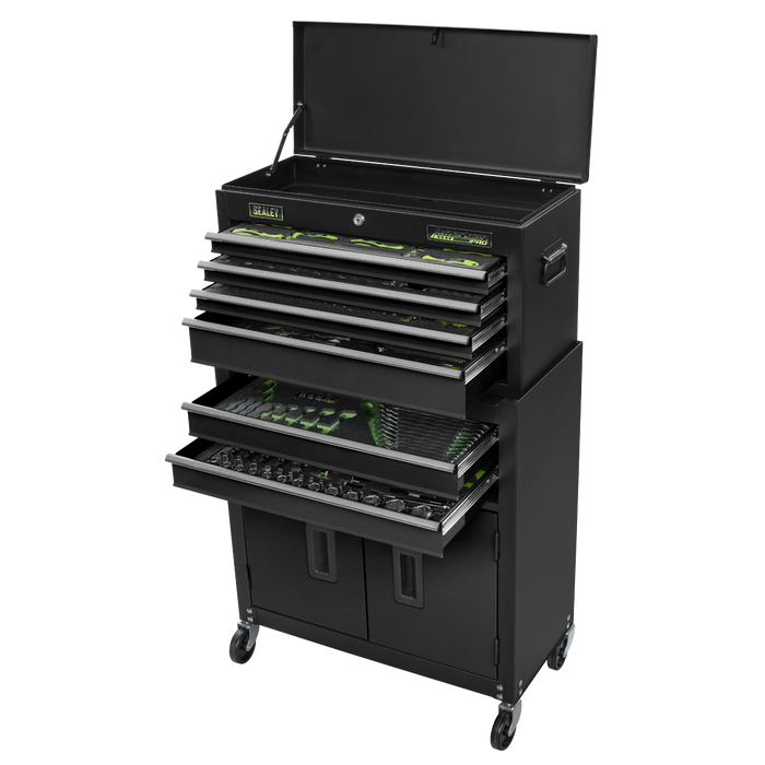 Topchest & Rollcab Combination 6 Drawer with 247pc Tool Kit | S01267