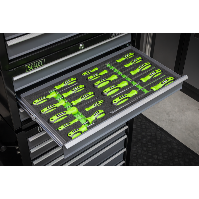 Siegen Screwdriver Set with Tool Tray 20pc | S01276