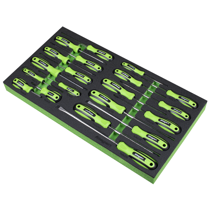 Siegen Screwdriver Set with Tool Tray 20pc | S01276